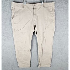 Dixxon Chino Pants Mens 44x30 Stretch Casual High Rise Flat‎ Front Straight Leg
